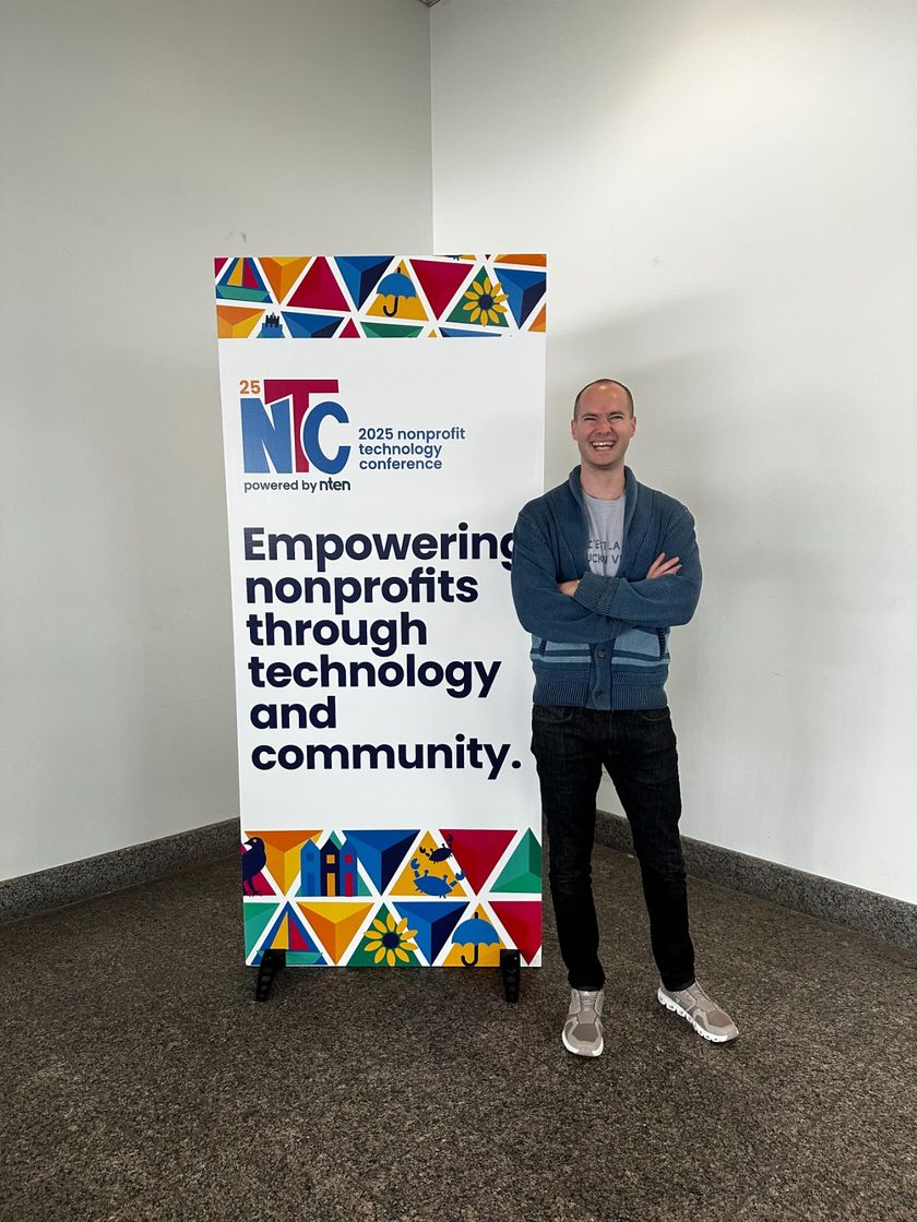 Ben Harris-Kornblith at the 2025 Nonprofit Technology Conference